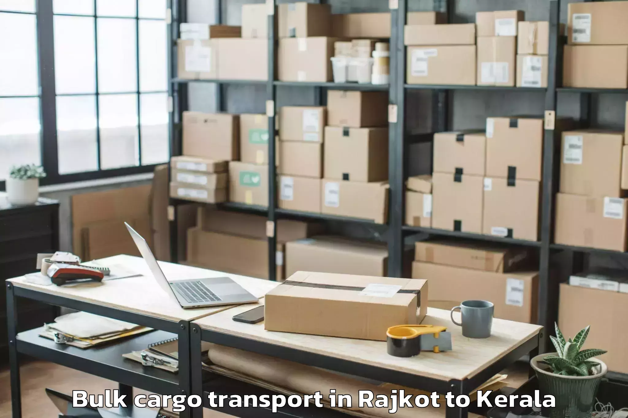 Comprehensive Rajkot to Forum Mall Kochi Bulk Cargo Transport